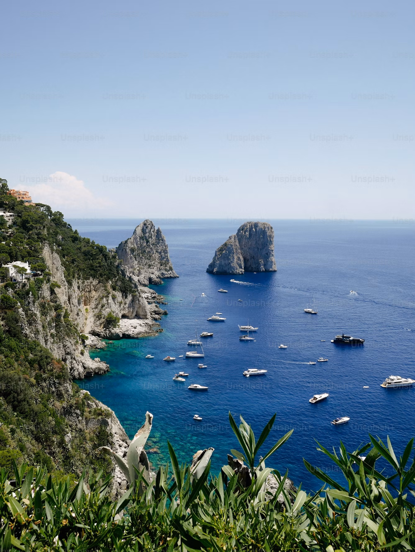 Mediterranean coast near Capri